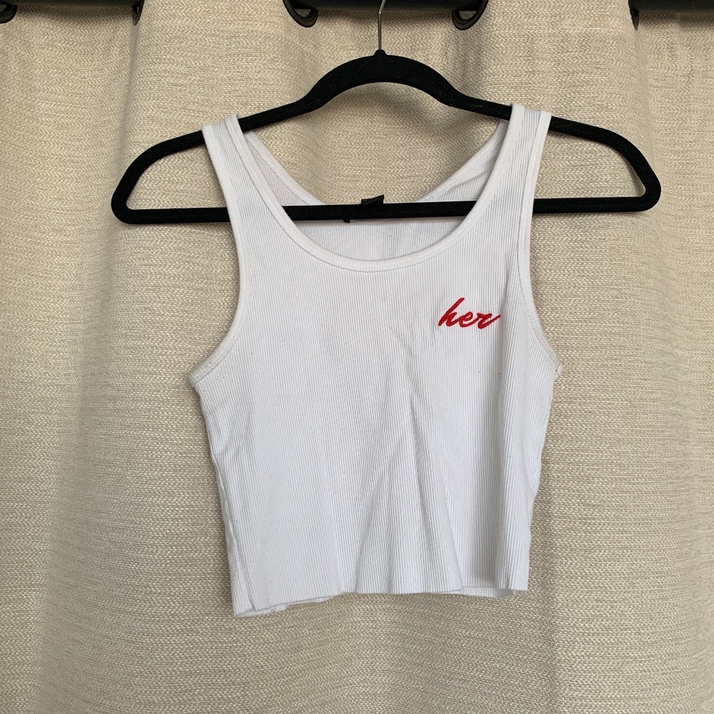 Forever21 Cropped T-Shirt "Her"